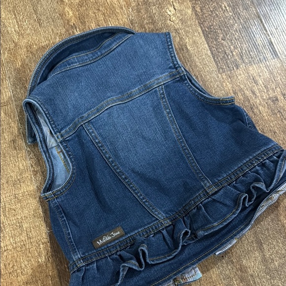 Matilda Jane Blue Denim Vest with Pink Buttons - Picture 5 of 7